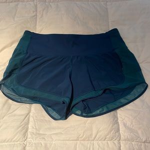vintage style lululemon speed up shorts